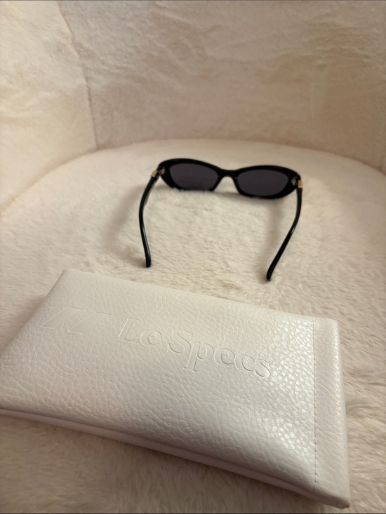 Le Specs Black Oval Sunglasses main image 6